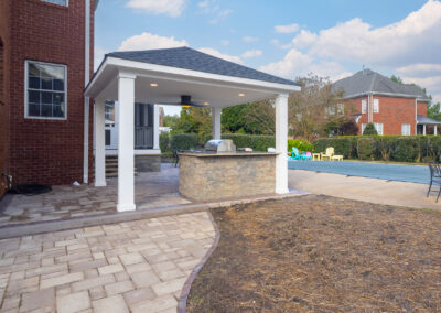 Screened-In Porch & Outdoor Kitchen Pavilion